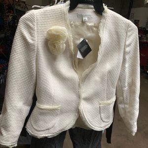 Banana republic jacket flower detachable